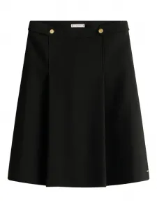 Юбка миди с декоративными пуговицами Tommy Hilfiger, черный