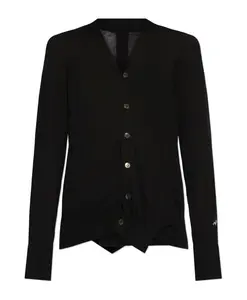 Кардиган с логотипом Yohji Yamamoto, черный