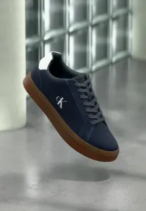 Классические кроссовки на шнуровке с чашеобразной подошвой Calvin Klein Jeans, Navy/Bright White