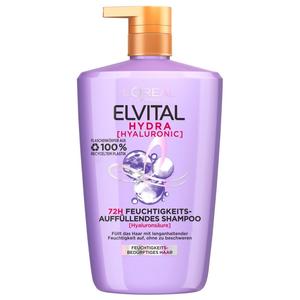 Шампунь elvital hydra [hyaluronic] feuchtigkeits-auffüllendes shampoo Loreal Paris, объем 1000 мл