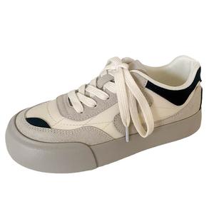 City camel Женские кеды из холста бежево-черные, цвет Beige Black