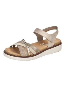 Классические босоножки remonte, металлик