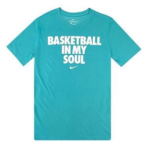 Футболка Nike Casual Quick Dry Basketball Round Neck Sports Short Sleeve Blue, синий