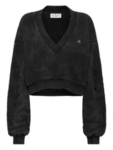 Толстовка с V-образным вырезом Philipp Plein, черный