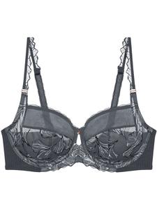 Бюстгальтер TRIUMPH  Wild Iris Florale, антрацит