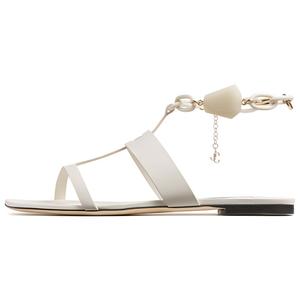 Женские сандалии Reed Flat Slippers Latte Jimmy Choo, Original Shoe Box Included