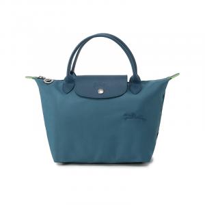 Сумка-тоут Le Pliage Green Recycled Canvas малого размера для женщин, цвет павлин, LONGCHAMP