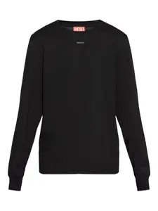 Лонгслив с логотипом T-Adjust-LS-V1 Diesel, черный