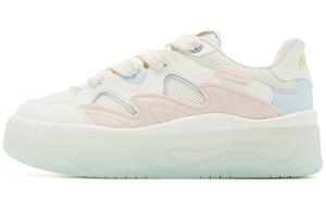 Кроссовки для скейтбординга Jelly женские с низким верхом, кремово-белый, пудрово-синий Qiaodan