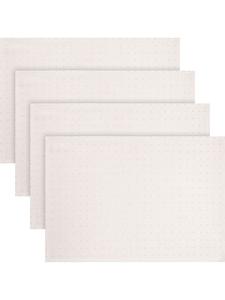 Redbest  Жаккардовые, хлопчатобумажные, тканые салфетки, набор из 4 штук, Alcona, кремовый цвет