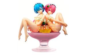 Rem Glass Factory, Zero Starting Life In Another World, Tiramisu Glass, Rem, бонусный подарок коллекционные фигурки BANPRESTO