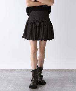 Мини-юбка из денима с объемными рукавами Jeanasis, цвет Black(09)