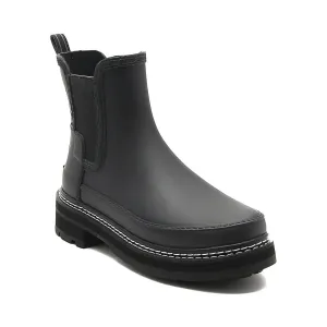 Сапоги резиновые Hunter с прострочкой, черный