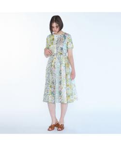 Платье в стиле пэчворк с принтом "Либерти"