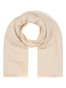 Шарф с жаккардовым логотипом FENDI, нейтральный