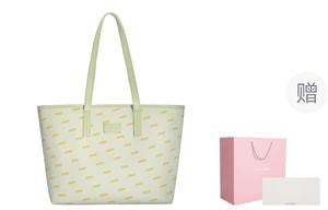 Сумка-шоппер из искусственной кожи ПВХ на плечо женская светло-серая OMTO