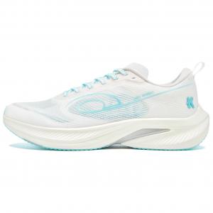 QIAODAN Кроссовки Feisu 3.0 с амортизацией, износостойкие, низкие, повседневные, мужские, Jordan, белые, Angel Blue