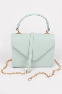 Искусственная кожа Клатч с простой ручкой FASHNZFAB, мятный