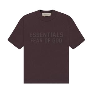 Детская футболка с короткими рукавами Fear of God Essentials, цвет Слива