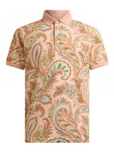 Рубашка поло из хлопка ETRO, розовый