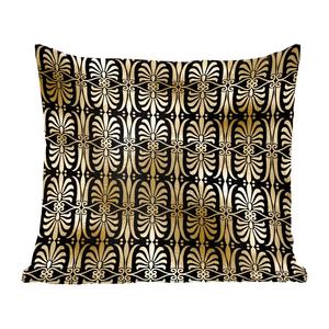 Декоративная подушка MuchoWow Диванная подушка Декоративная подушка для гостиной 60 x 60 см Узор — Арт-деко — Золото — Чехол на подушку — Хлопчатобумажная ткань — Декоративные наволочки