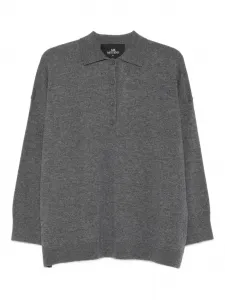 Свитер Gigi с воротником поло Mr. Mittens, серый