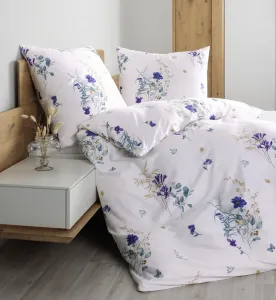 Комплект постельного белья Janine Design Mako-Satin Moments 98122, цвет: сине-фиолетовый, размер 135x200+80x80 Original Janine