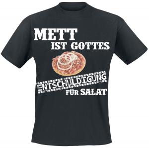 Футболка Sprüche Mett ist Gottes Entschuldigung, черный