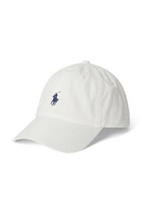 Хлопковая кепка с козырьком Polo Ralph Lauren, бежевый