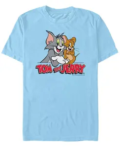 Мужская футболка с коротким рукавом Tom Jerry Simple Buds Fifth Sun, синий