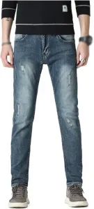 Осенне-зимние джинсы Retro Stretch Slim Straight Leg для мужчин SIDUFHAOPKLL