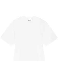 Футболка с аппликацией GANNI, белый