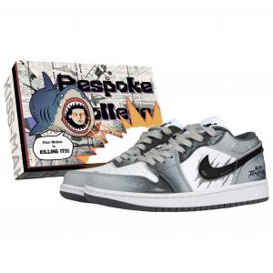 Кроссовки Air 1 Cushioning низкие винтажные баскетбольные Unisex Gray Jordan, серый