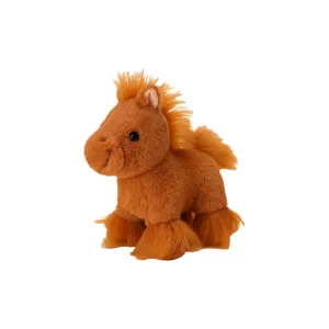 Плюшевая кукла милая лошадка высота 20 см LOGISTAR, Cute Suede Horse коричневый