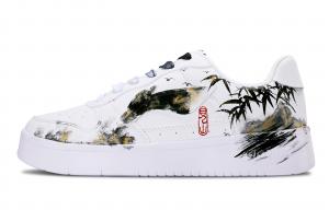 Мужские плавучие скейтбордистские кроссовки Li Ning с низким верхом, устойчивые к истиранию, с возможностью увеличения высоты., черный золото