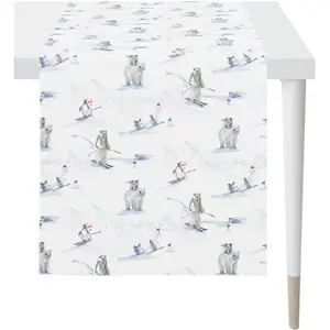 Скатерть 5800 Apelt, синий/белый