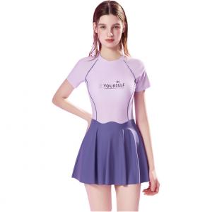 Купальник слитный One piece Disney, фиолетовый