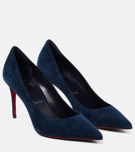 Замшевые туфли kate 85 Christian Louboutin, синий