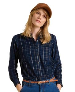 Женская клетчатая рубашка Frances с длинными рукавами Brakeburn, Blue