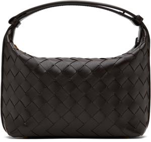 Коричневая мини-сумка Wallace Bottega Veneta, Fondant