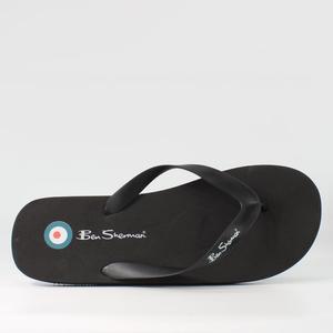 Мужские черные шлепанцы Ben Sherman, черный