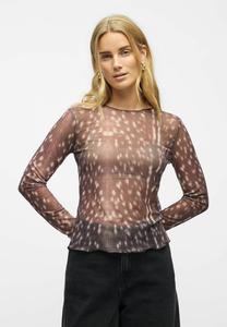 Блуза Object Blouse, Cocoa Brown/Brown