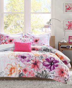 Двусторонний комплект постельного белья Olivia из 5 предметов, размер Full/Queen Intelligent Design, розовый