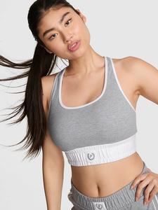 Мягкий модальный бюстгальтер-борцовка Pink, серый
