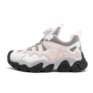 Нескользящие амортизирующие балансировочные низкие детские баскетбольные кроссовки kids' HOBIBEAR, светло-розовый