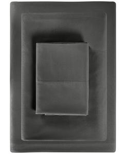 Комплект постельного белья из микрофибры Easy Care, 3 предмета, однотонный, размер Twin Macy's, темно-серый