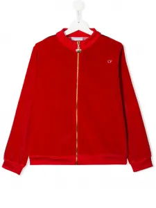 Куртка-бомбер с декорированным логотипом Chiara Ferragni Kids, красный