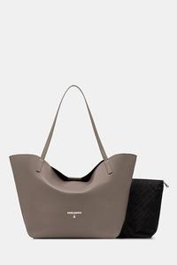 Кожаная сумка Patrizia Pepe, коричневый