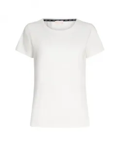 Белая хлопковая футболка с круглым вырезом Liu Jo, белый