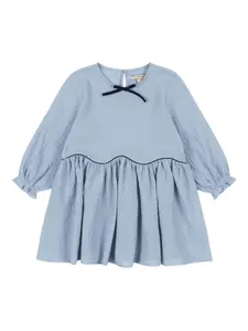 Платье Ava с оборками и бантом Konges Sløjd, синий